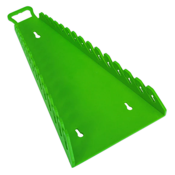 Sealey WR09HV Spanner Rack To Hold 15 Spanners - Tool Box Or Wall Mounted Hi-Vis